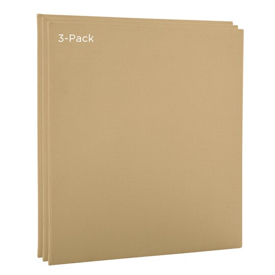 Paramount; Paramount Pro-Tones All-Media Toned Canvas Panels 3-Pack - Triple-Primed 100% Cotton Canvas, Non-Reflective Colors - Dune 11x14"; Category:Canvas Panels; Image:1